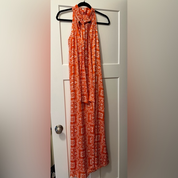 Loft maxi dress, orange, size S - Picture 2 of 2